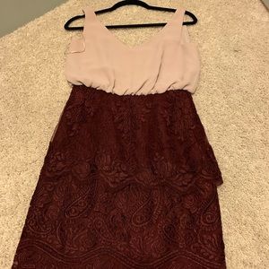 Lace dress- rose color